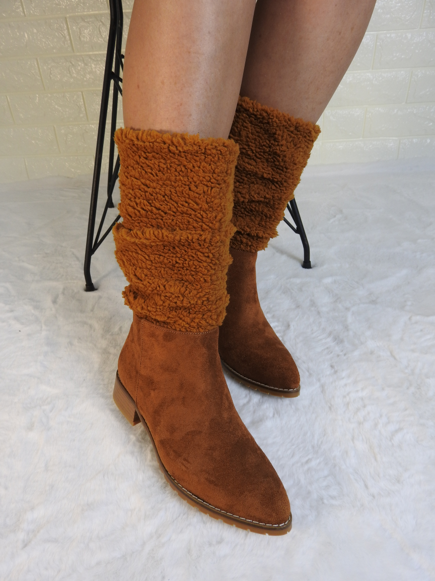 PELUŞ KADIN TABA SÜET ÇİZME