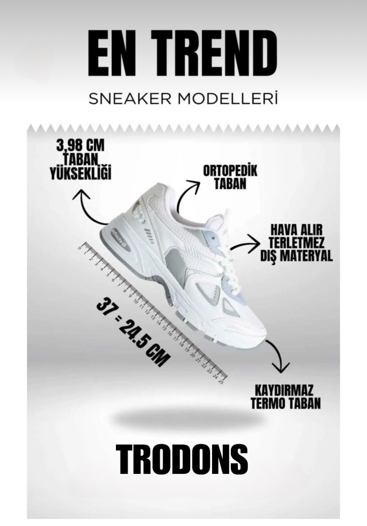 Kadın Rahat Ortopedik Günlük Spor Ayakkabı