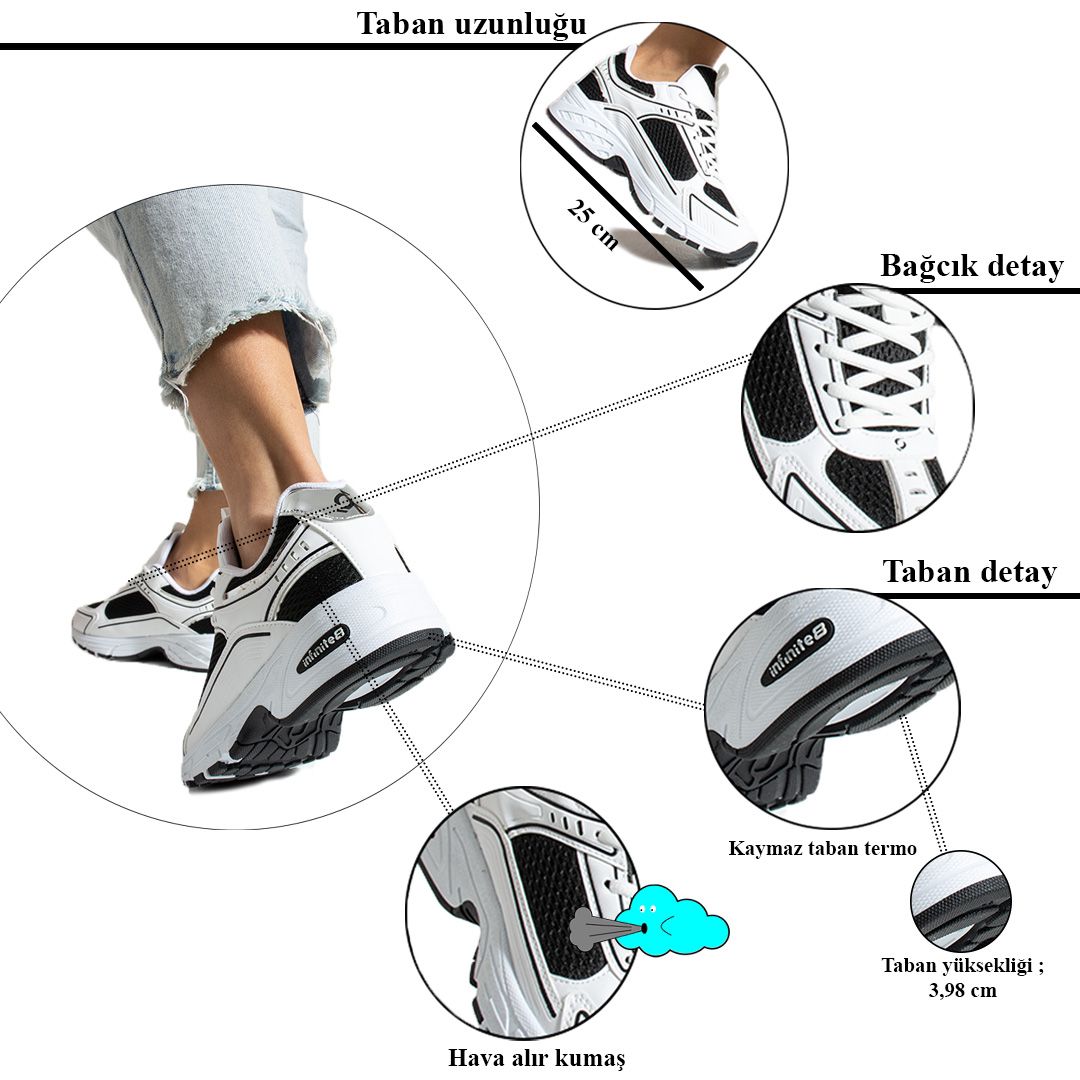 Yüksek Kalite Gözenekli Rahat Ortopedik Kadın Günlük Spor Ayakkabı Modeli