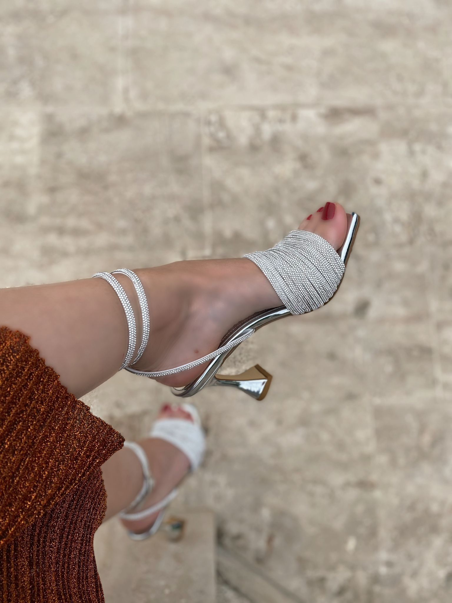 Zarif Taşlı Abiye Kadın Ayakkabı