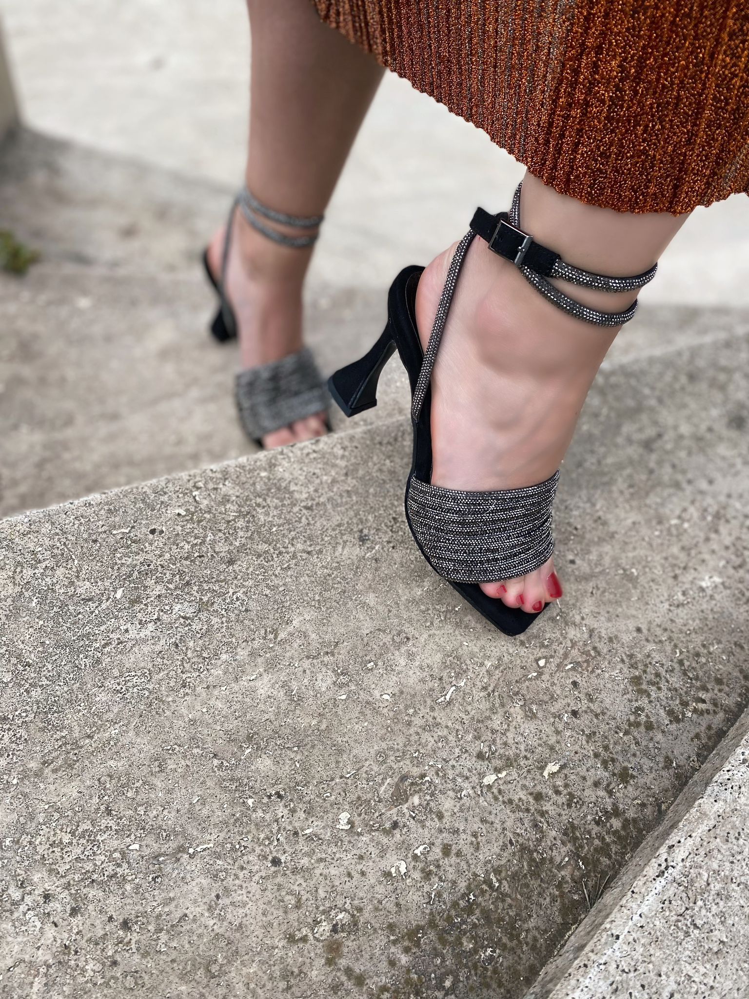 Zarif Taşlı Abiye Kadın Ayakkabı